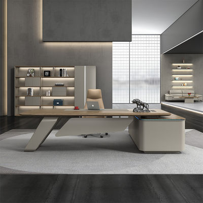 Type d'entreprise Design moderne de luxe Bureau de bureau en bois pour le PDG Bureau du directeur