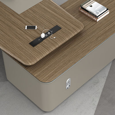 Type d'entreprise Design moderne de luxe Bureau de bureau en bois pour le PDG Bureau du directeur
