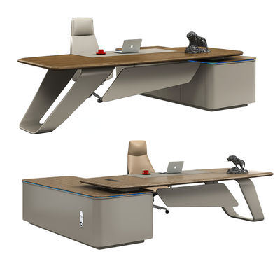 OEM ODM Grand bureau de gestion en bois pour les meubles de bureau modernes de luxe