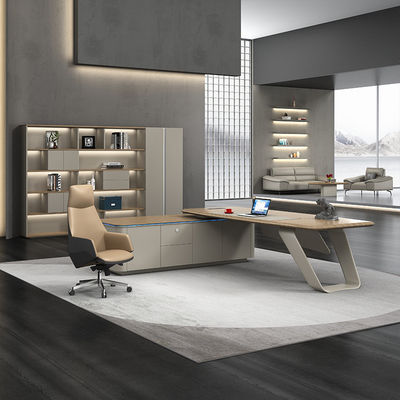 OEM ODM Grand bureau de gestion en bois pour les meubles de bureau modernes de luxe