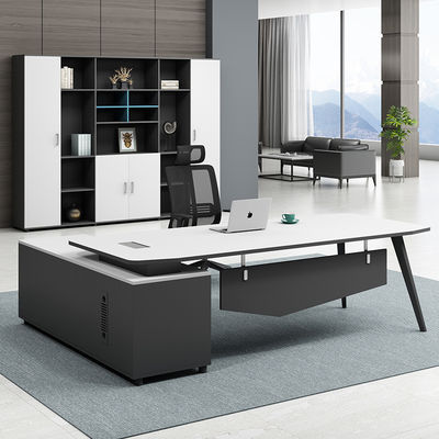 Bureau informatique de bureau de style bois pour poste de travail à la maison ou au bureau