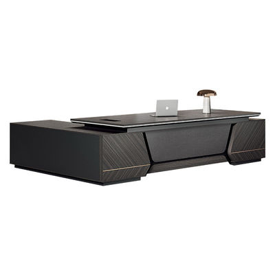 Bureau exécutif avec peinture processus de cuisson bois graininclined bord de table design