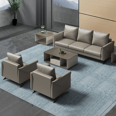 Sofa sectionnel à trois places de style chinois Table basse pour la réception des affaires