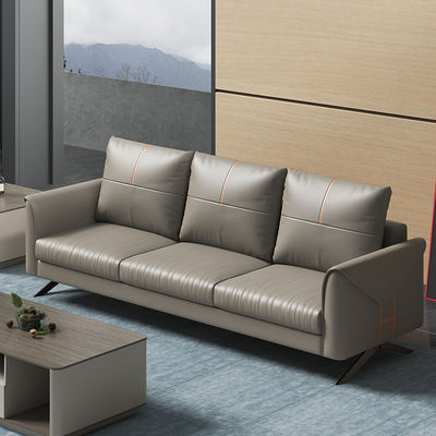 Sofa sectionnel à trois places de style chinois Table basse pour la réception des affaires