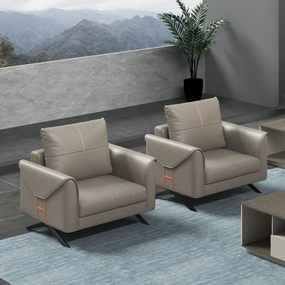 Sofa sectionnel à trois places de style chinois Table basse pour la réception des affaires