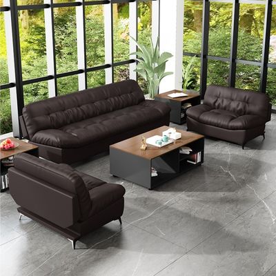 Canapé de bureau en cuir multi-fonctionnel pour villa de style chinois