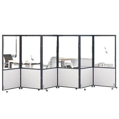 Meubles commerciaux Partie vitrée transparente bureau Écran mobile pliable