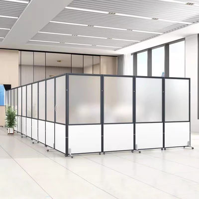 Meubles commerciaux Partie vitrée transparente bureau Écran mobile pliable