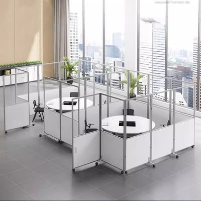 Meubles commerciaux Partie vitrée transparente bureau Écran mobile pliable