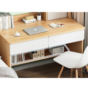 Étagère d'étude Combinaison Bureau de bureau à domicile avec table multifonctionnelle et design simple