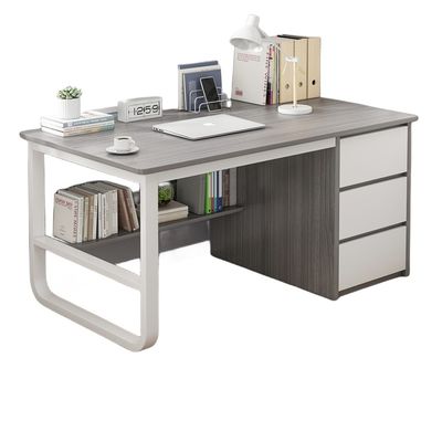 Bureau de bureau moderne simple avec tiroir couleurs personnalisées et matériau de surface Autres