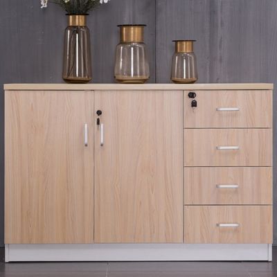 Emballage du courrier N Partition de bureau Armoire à fichiers en bois avec serrure et rangement au tiroir