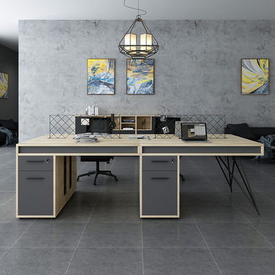Meuble de bureau moderne simple Table et chaise combinée pour poste de travail du personnel ouvert