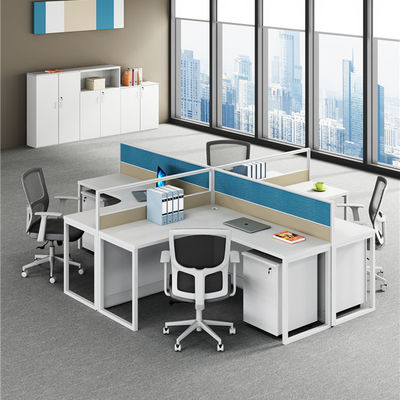 Corner en forme de L Partie simple moderne Écran financier Bureau Bureau pour poste de travail du personnel