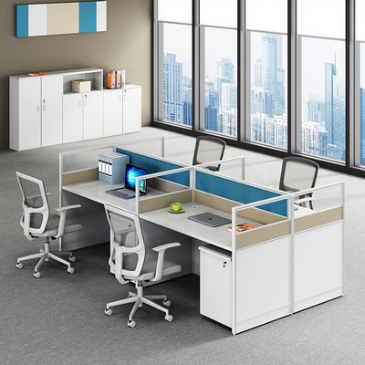 Corner en forme de L Partie simple moderne Écran financier Bureau Bureau pour poste de travail du personnel
