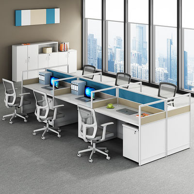 Corner en forme de L Partie simple moderne Écran financier Bureau Bureau pour poste de travail du personnel