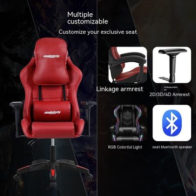Chaise de jeu compétitive avec réglage de hauteur complet du dossier et conception ergonomique