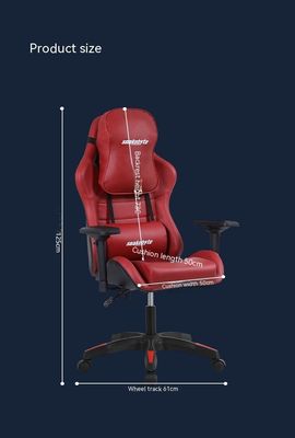Chaise de jeu compétitive avec réglage de hauteur complet du dossier et conception ergonomique