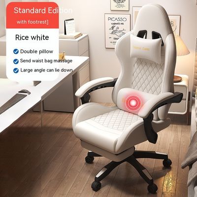 Chaise d'ordinateur de jeu personnalisée aux couleurs avec élévateur d'inclinaison et fonctionnalités de support sportif