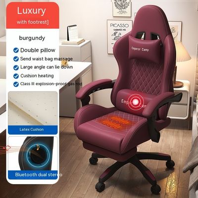 Chaise d'ordinateur de jeu personnalisée aux couleurs avec élévateur d'inclinaison et fonctionnalités de support sportif