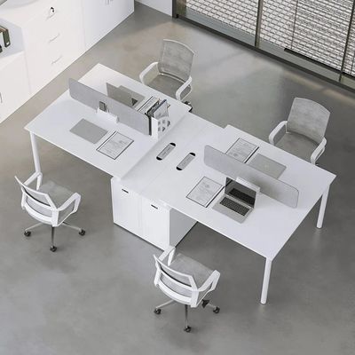 Couleurs personnalisées Meubles de bureau modernes Station de travail informatique Table pour un seul siège