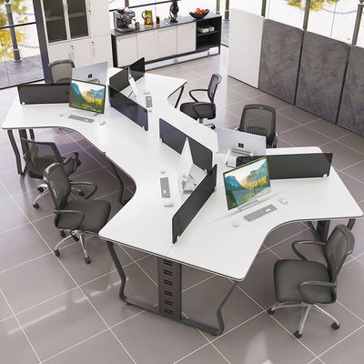6 personnes MDF Bureau poste de travail avec conception contemporaine et fonction Bureau d'écriture
