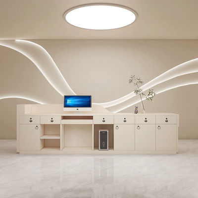Hôpital de beauté moderne grande clinique Entreprise comptoir de réception avec feuille de haute densité