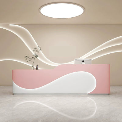 Hôpital de beauté moderne grande clinique Entreprise comptoir de réception avec feuille de haute densité