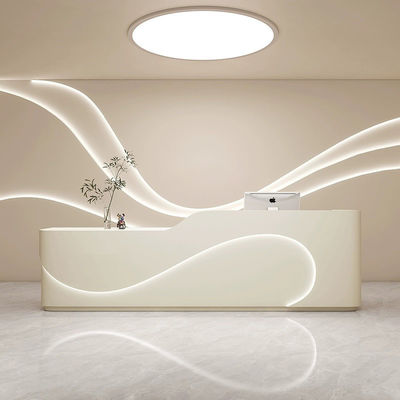 Hôpital de beauté moderne grande clinique Entreprise comptoir de réception avec feuille de haute densité