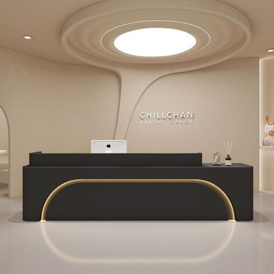 Bureau de réception moderne simple et multifonctionnel pour un restaurant blanc de luxe sur mesure