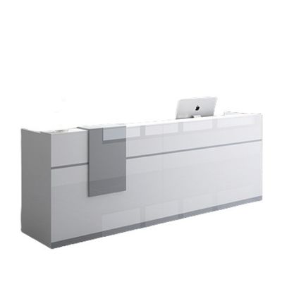 Consulter la réception du bureau de réception Cabinet de barre simple personnalisable pour le caissier de l'entreprise
