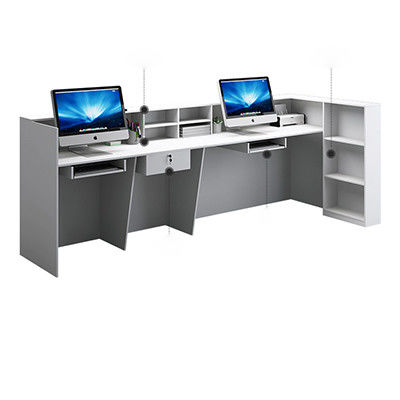 Consulter la réception du bureau de réception Cabinet de barre simple personnalisable pour le caissier de l'entreprise