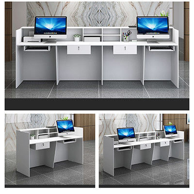 Consulter la réception du bureau de réception Cabinet de barre simple personnalisable pour le caissier de l'entreprise