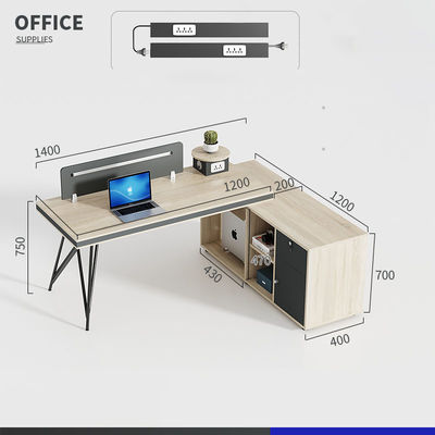 Meubles commerciaux Modulaire poste de travail ouvert Meubles de bureau avec bibliothèque mobile