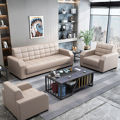 Meubles de bureau modernes canapé en cuir personnalisé ensemble de style chinois contemporain 2 ensembles