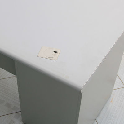 Bureau d'ordinateur en acier inoxydable moderne certifié ISO9001/ISO14001 avec tiroir verrouillable