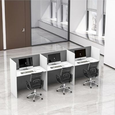 Meubles de bureau d'espace privé moderne Station de travail avec des ensembles de bureau et de chaise extensibles
