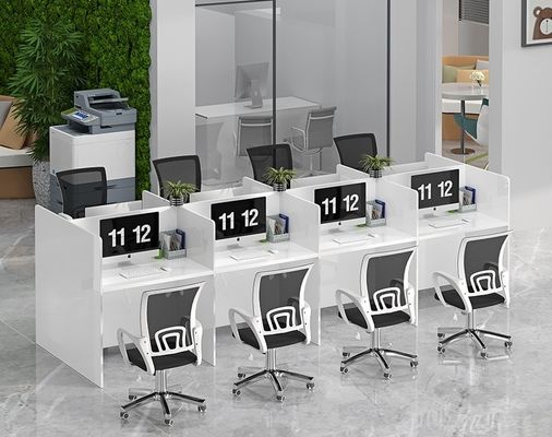 Meubles de bureau d'espace privé moderne Station de travail avec des ensembles de bureau et de chaise extensibles