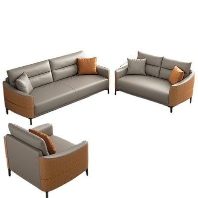 Couchette de bureau en cuir moderne pour les réunions de bureau
