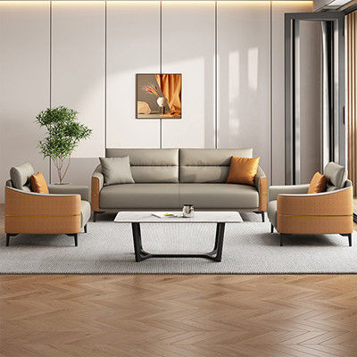 Couchette de bureau en cuir moderne pour les réunions de bureau