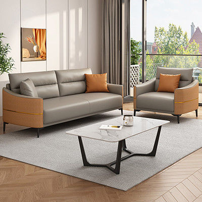 Couchette de bureau en cuir moderne pour les réunions de bureau