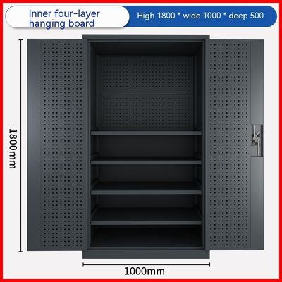 Meubles commerciaux Armoire de rangement à porte double pour l'organisation d'atelier et de bureau