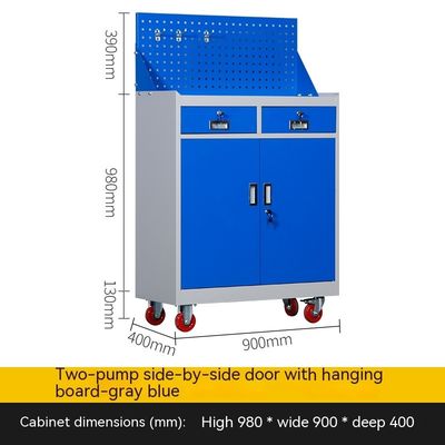 Meubles commerciaux Armoire de rangement à porte double pour l'organisation d'atelier et de bureau