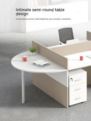 Superviseur des meubles de bureau certifié ISO Bureau et chaise pour équipe de 4 personnes