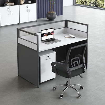 Station de travail du personnel de style moderne avec combinaison de bureaux et de chaises personnalisables