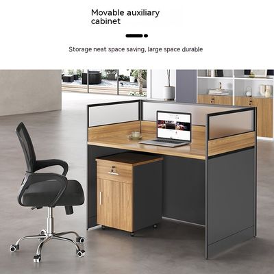 Station de travail du personnel de style moderne avec combinaison de bureaux et de chaises personnalisables