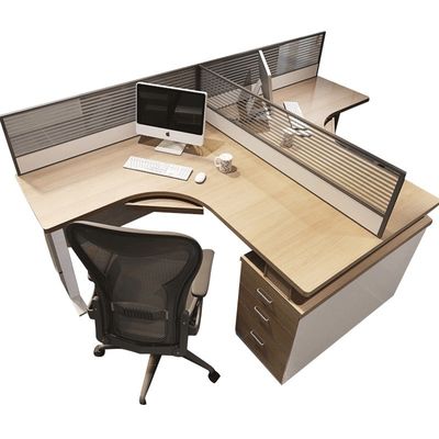 Un ordinateur de bureau simple et modulaire, une station de travail pour 2 personnes, 4 personnes et 6 personnes