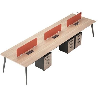 Combinaison de meubles de bureau extensibles pour quatre positions artificielles dans le design moderne