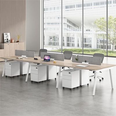 Combinaison de meubles de bureau Simple moderne 4 6 Siège artificiel Table Siège de carte à écran