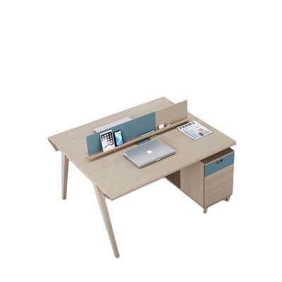 Meuble de bureau en bois moderne Bureau du personnel avec conception en forme de L et emballage de courrier en Y